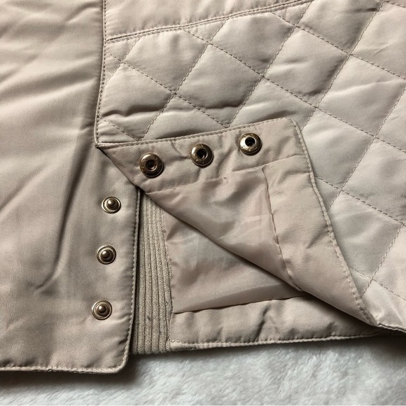 𝅺Cleo Quilted Tan Vest Size Large - Picture 8 of 11
